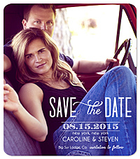 "Date Collage" Save the Date Card